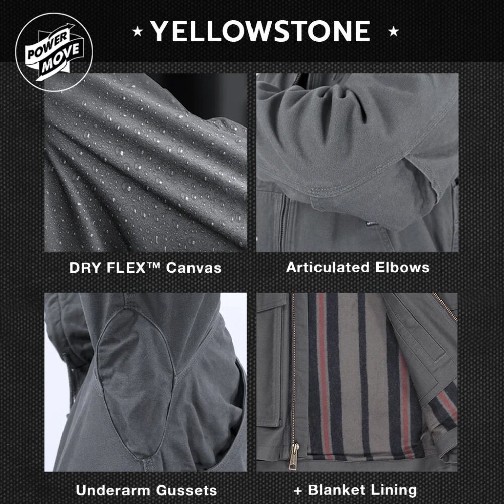 DRI DUCK Men's Charcoal Yellowstone Power Move Canvas Jacket/NWT/L - Picture 6 of 16